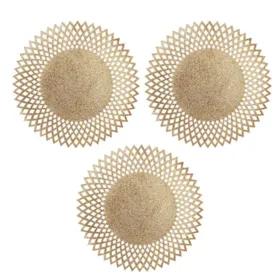 ست رومیزی 3 تکه مدل چرم مخمل خورشیدی کد sunCCC